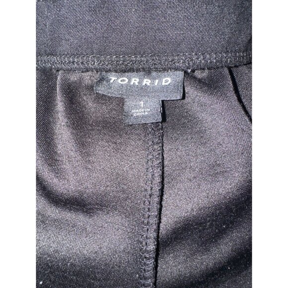 Torrid Womens Black Jogger Pants Size 1 Cotton Blend - Picture 3 of 5